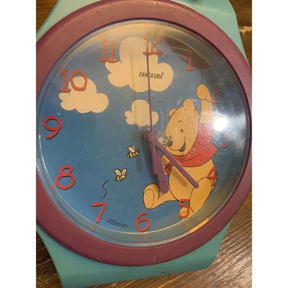 Vintage Fantasma‎ Disney Winnie the Pooh Battery Wall Clock  90s